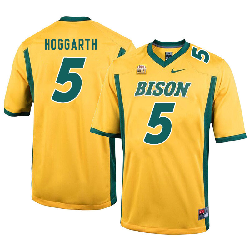 Men #5 Ben Hoggarth North Dakota State Bison College Football Jerseys Sale-Yellow - Click Image to Close